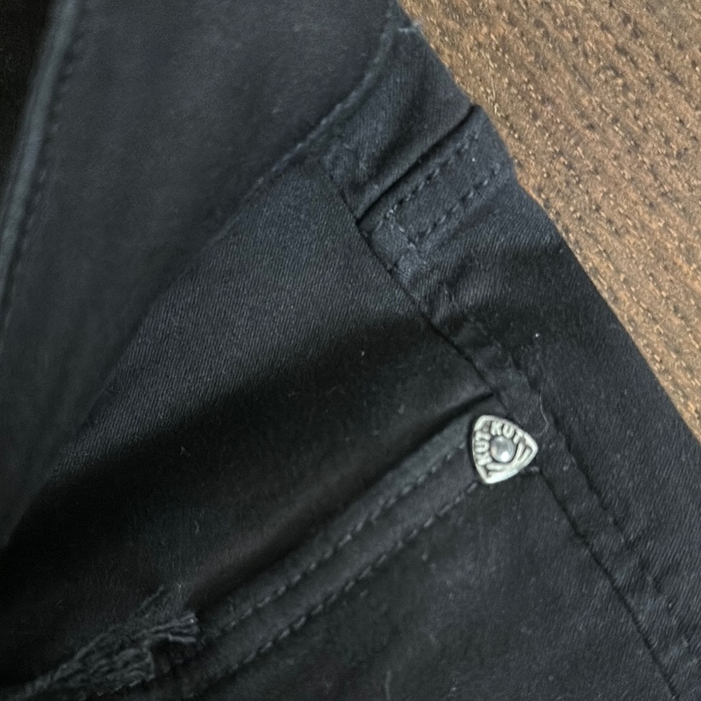 NWOT Kut From The Kloth Deep Black Nicole Bootcut Flare Jeans 16 - Picture 10 of 14